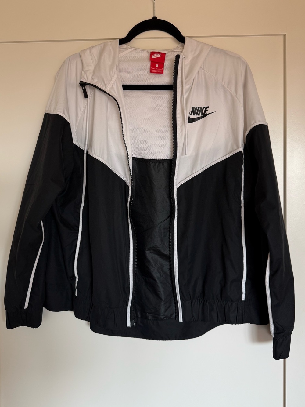 Nike Black and White windbreaker